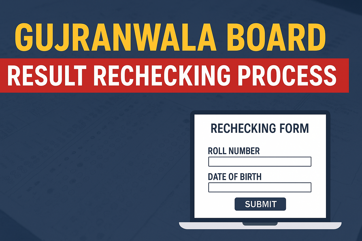 Gujranwala Board Result Rechecking Process